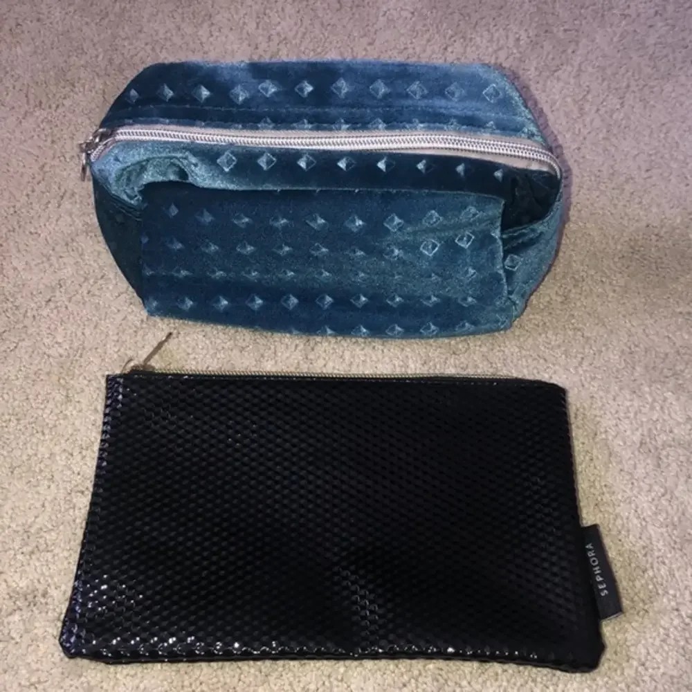 Nordstrom &‎ Sephora Makeup Cosmetics Bags Blue Black